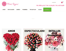 Tablet Screenshot of floresregias.com